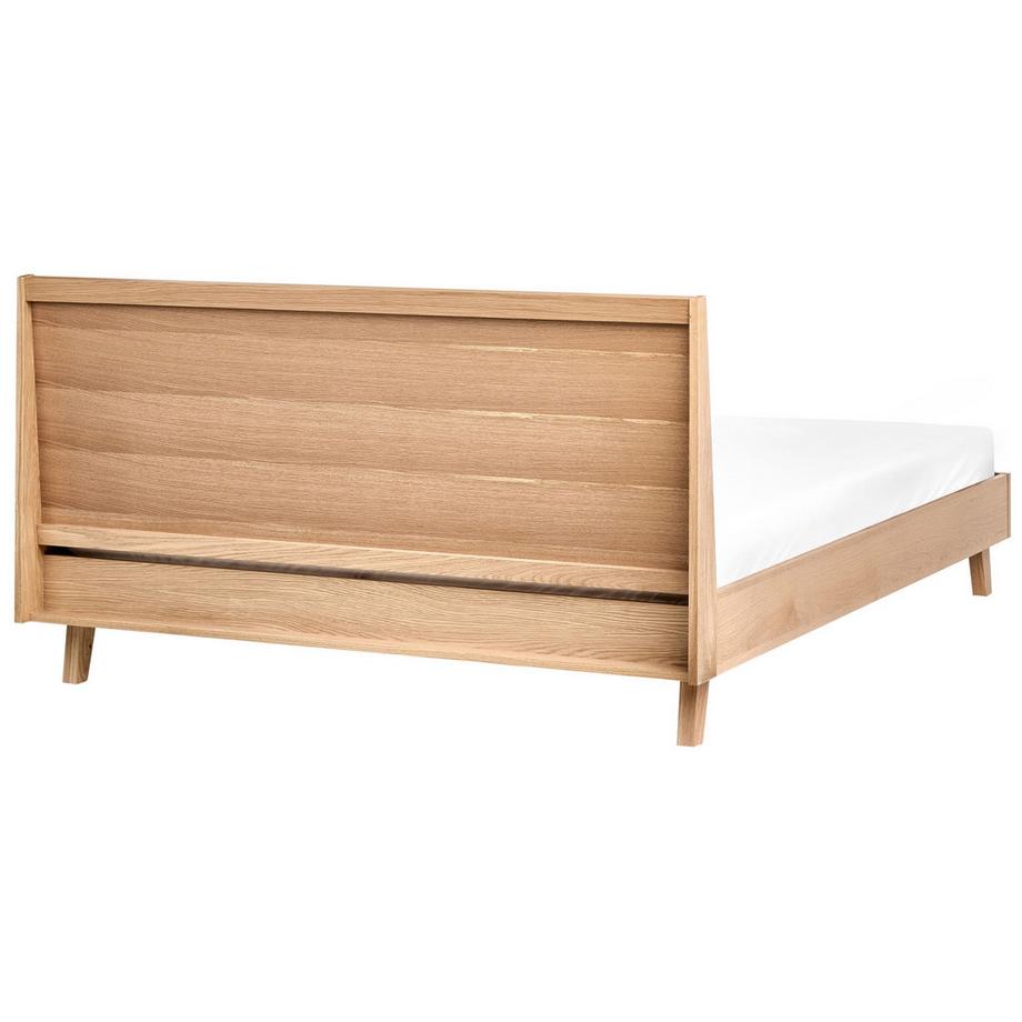 Beliani Lit avec sommier en MDF Minimaliste WIZERNES  