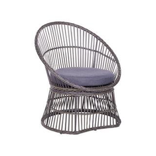 Beliani Bistro Set aus PE Rattan Rustikal MESYNA  