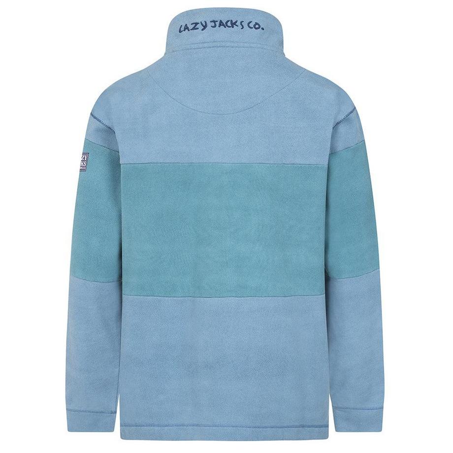 Lazy Jacks Piqué Sweatshirt mit Stehkragen  