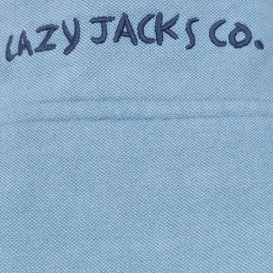Lazy Jacks Piqué Sweatshirt mit Stehkragen  