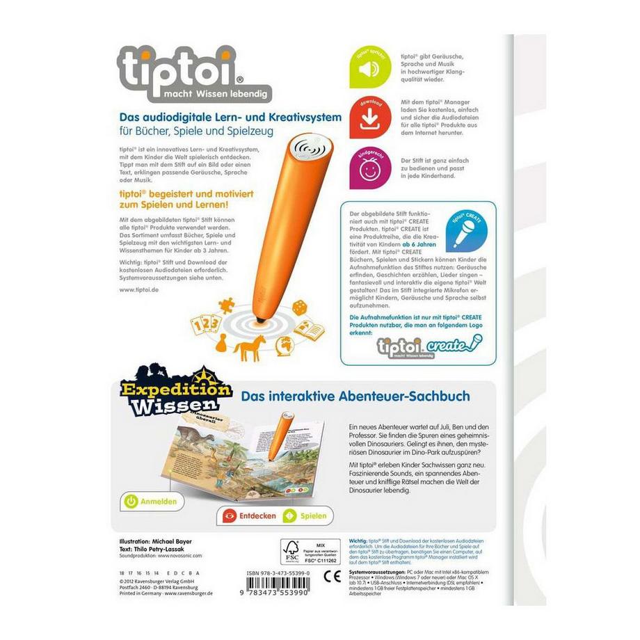 tiptoi Dinosaurier Thilo Gebundene Ausgabe 