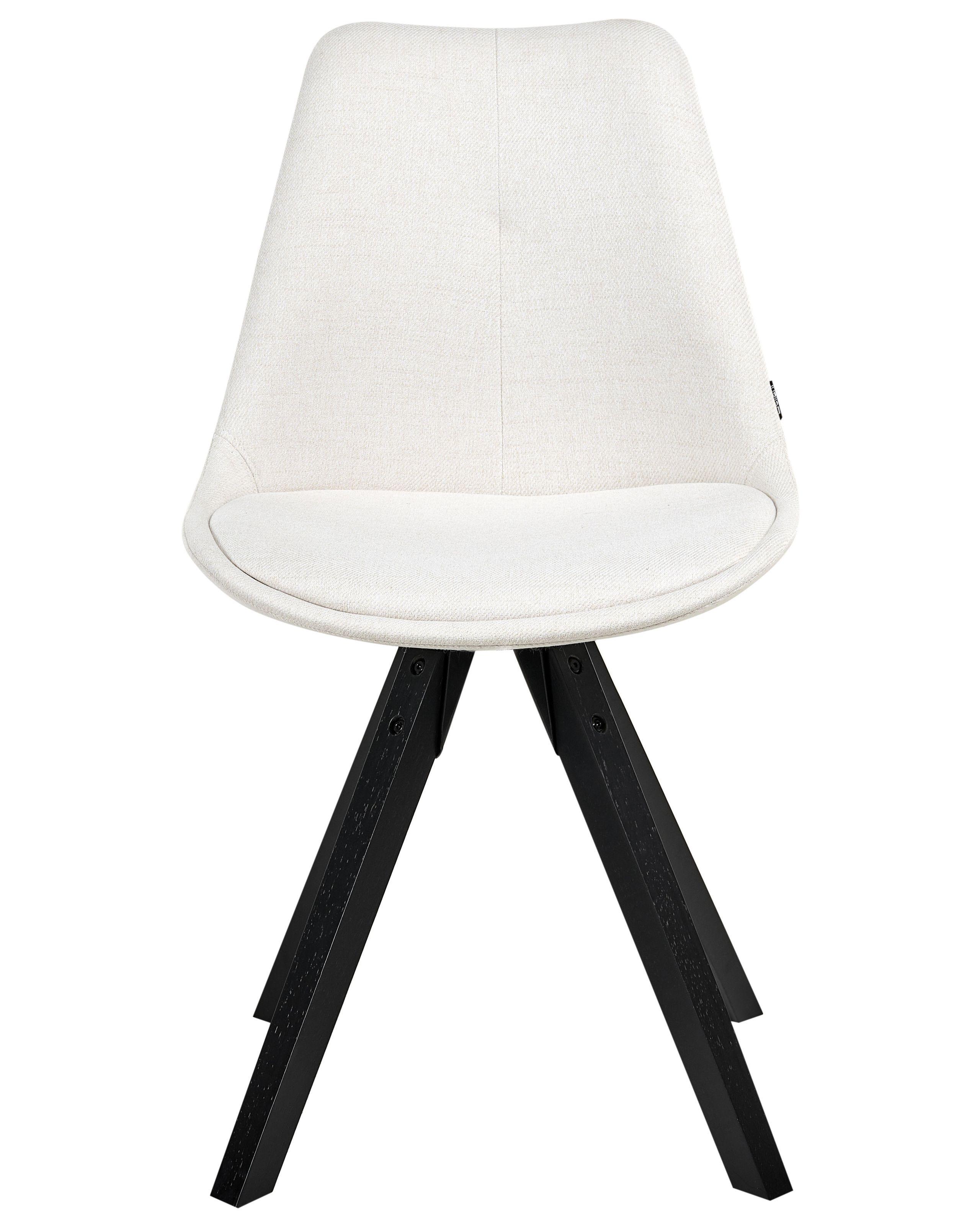 Beliani Set di 2 sedie da pranzo en Tessuto Scandinavo HEDLEY  