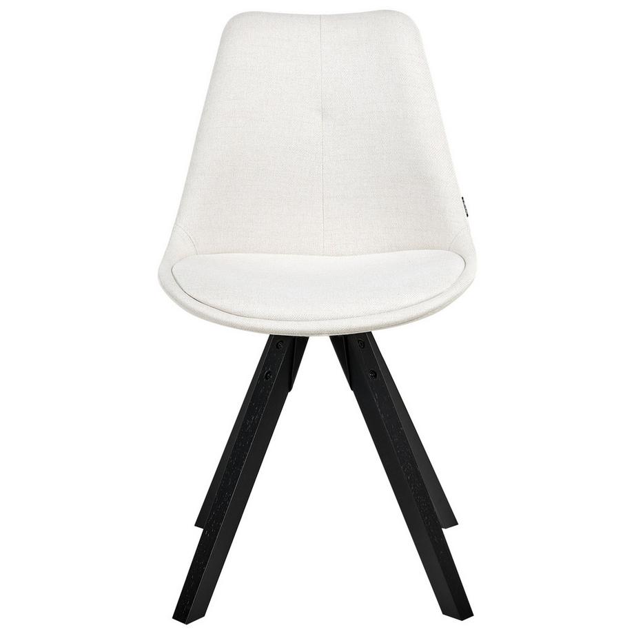 Beliani Esszimmerstuhl 2er Set aus Stoff Skandinavisch HEDLEY  