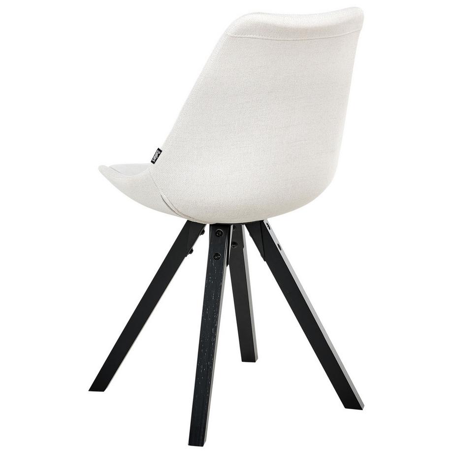 Beliani Esszimmerstuhl 2er Set aus Stoff Skandinavisch HEDLEY  