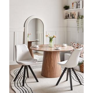 Beliani Set di 2 sedie da pranzo en Tessuto Scandinavo HEDLEY  