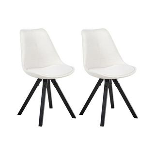 Beliani Set di 2 sedie da pranzo en Tessuto Scandinavo HEDLEY  