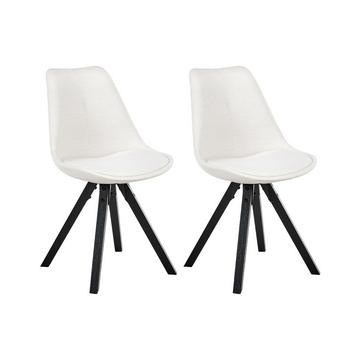 Set di 2 sedie da pranzo en Tessuto Scandinavo HEDLEY