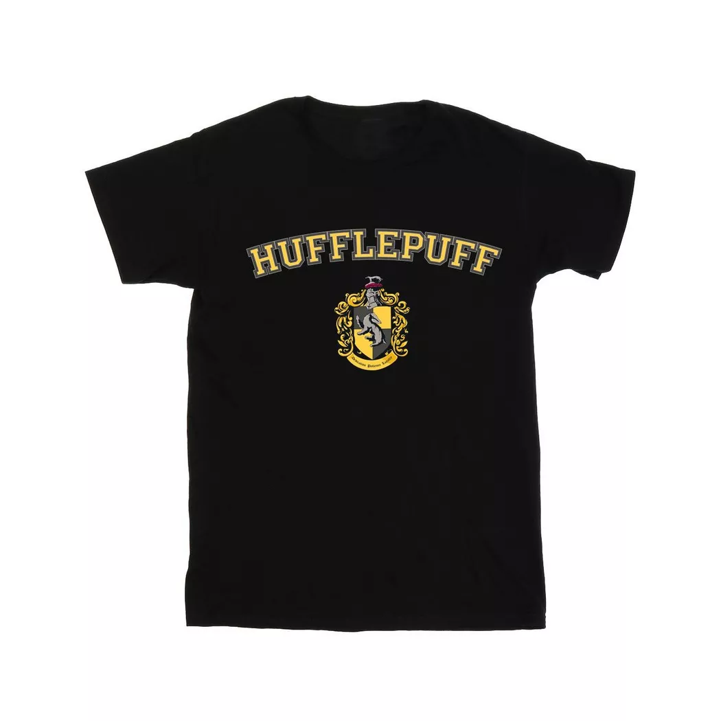 Harry Potter - Hufflepuff TShirt, für Damen, Schwarz, Größe S