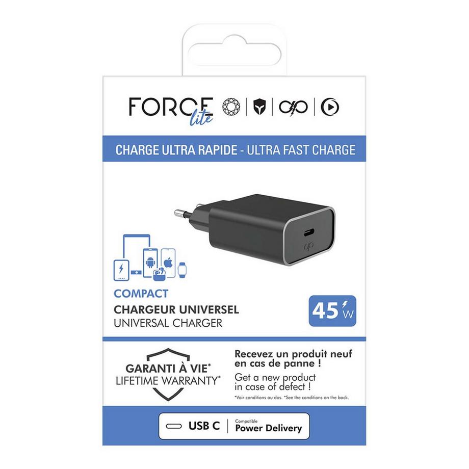 Force Power  Caricatore USB C PD da 45 W 