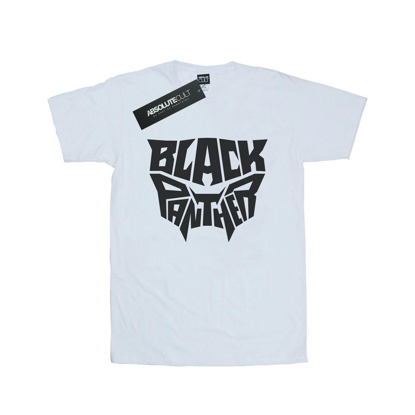 Image of Black Panther Worded Emblem Tshirt Herren Weiss XL