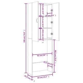 VidaXL Meuble pour machine à laver  