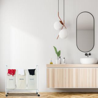 B2X 3 Wäschesortierer mit Rollen  