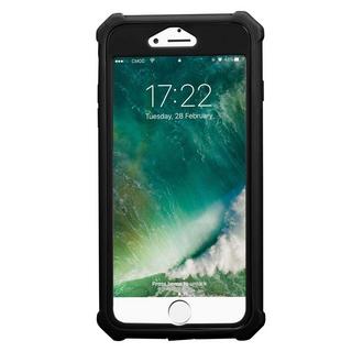 Cadorabo  Housse compatible avec Apple iPhone 7 PLUS / 7S PLUS / 8 PLUS - Coque de protection 2 en 1 avec bord en silicone TPU et dos en verre acrylique 