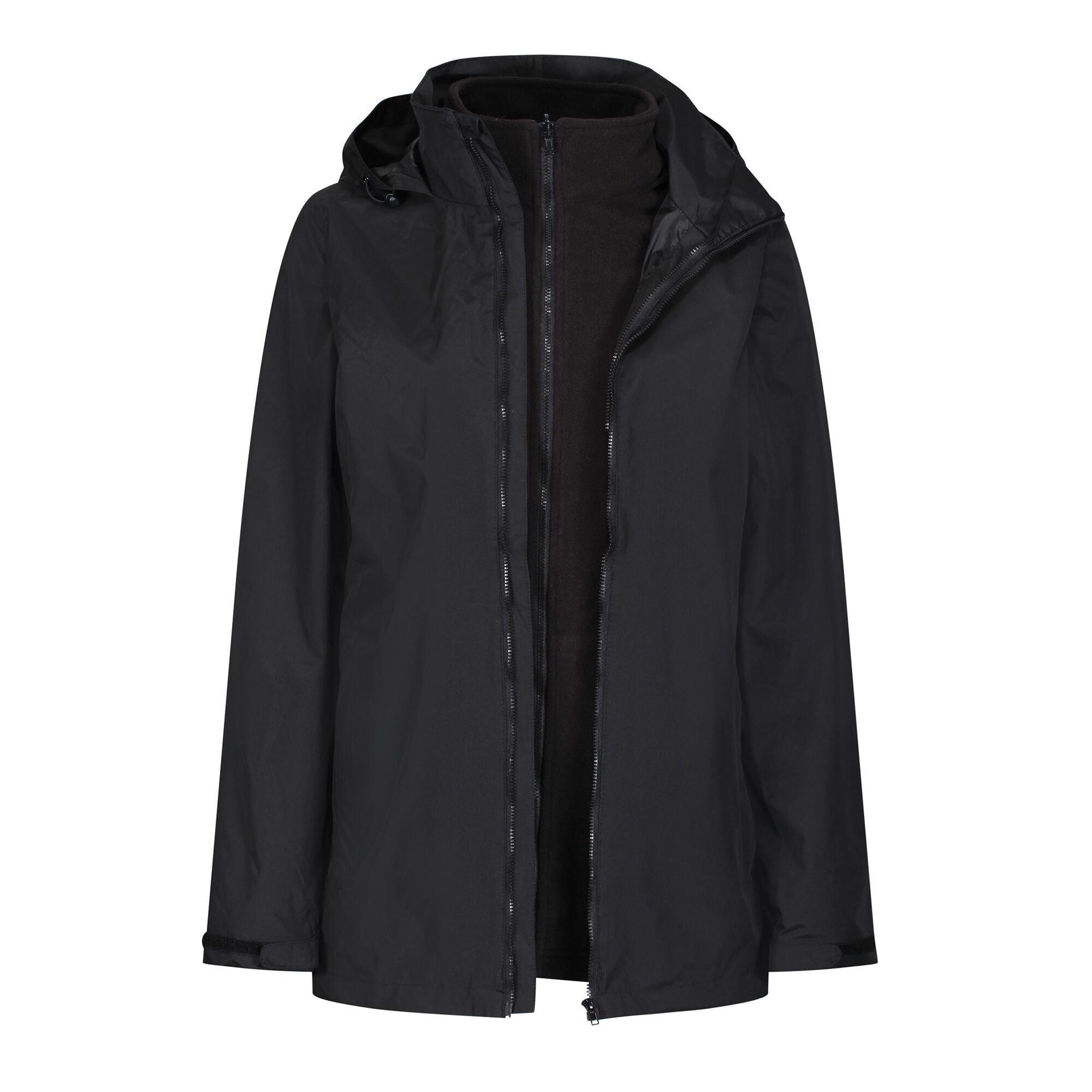 Image of Outdoorjacke Mit Kapuze, Wasserfest Damen Schwarz 44