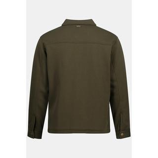 JP1880  Camicia per l'outdoor da indossare sopra altri indumenti in felpa con fodera di pelliccia sintetica e maniche lunghe, fino alla tg. 8XL 