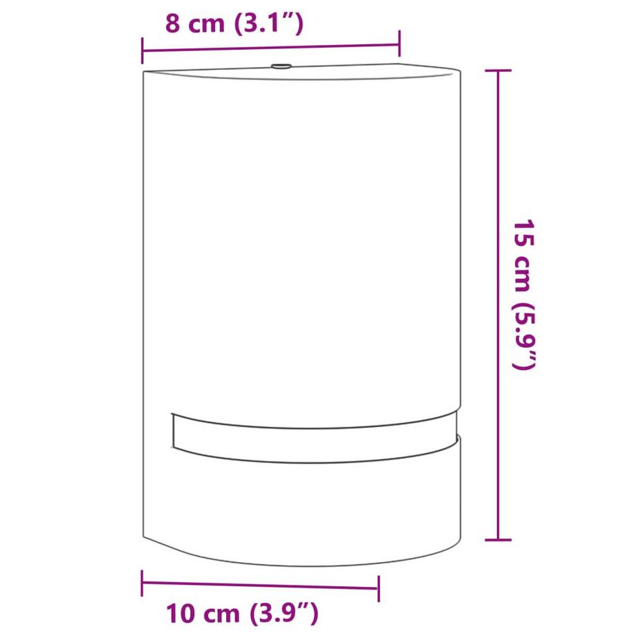 VidaXL Applique murale d'extérieur aluminium  