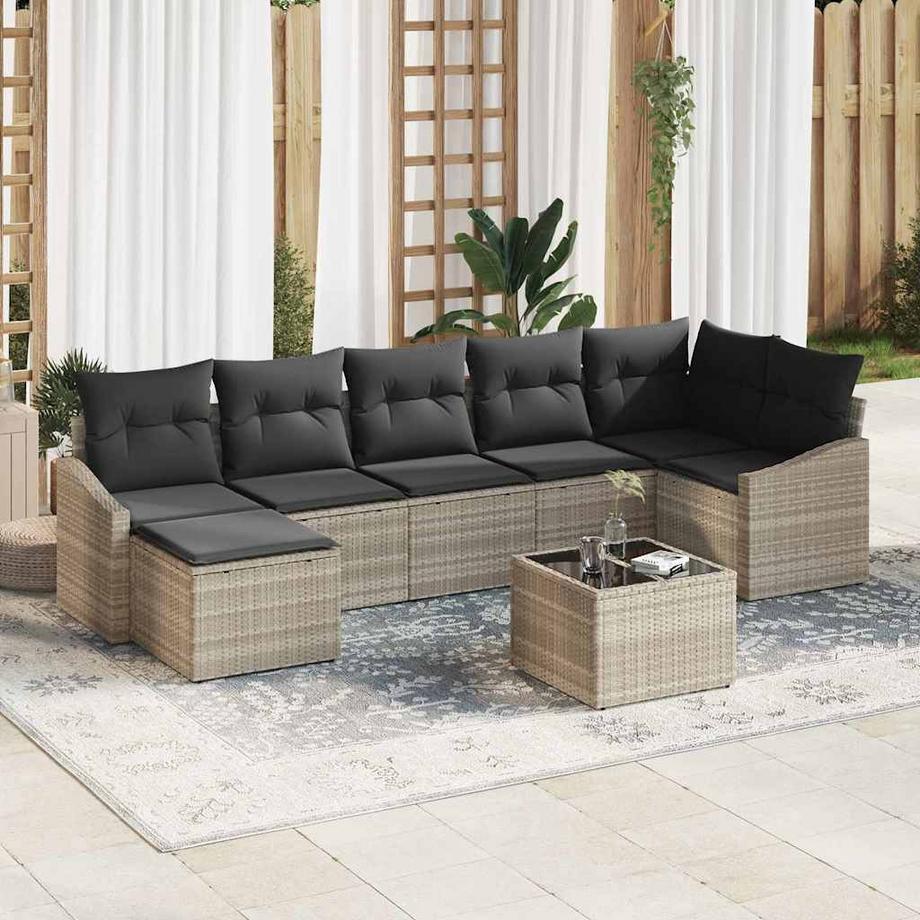 VidaXL Garten-sofa poly-rattan  