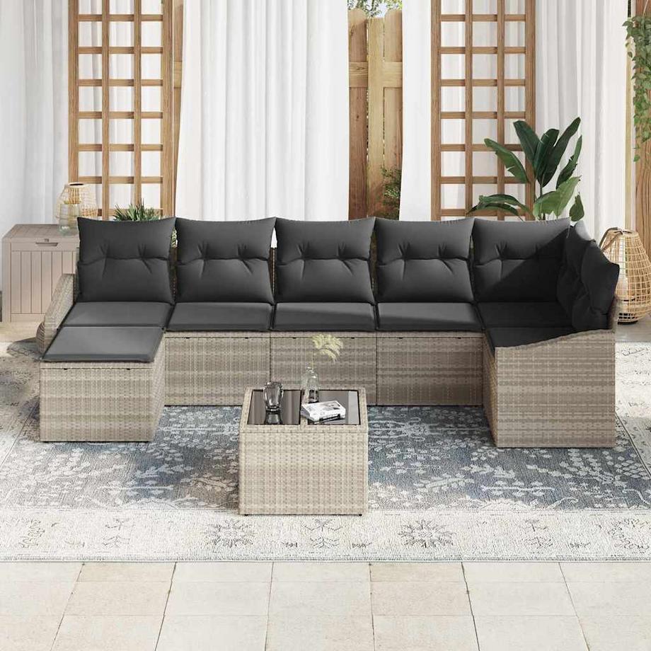 VidaXL Garten-sofa poly-rattan  