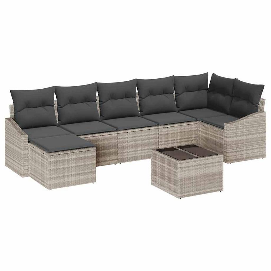 VidaXL Garten-sofa poly-rattan  