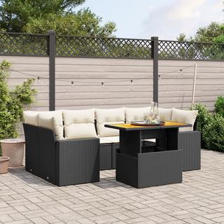 VidaXL set divano da giardino Polirattan  