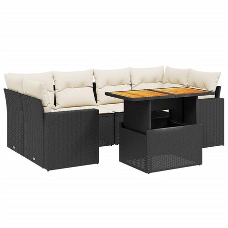 VidaXL set divano da giardino Polirattan  