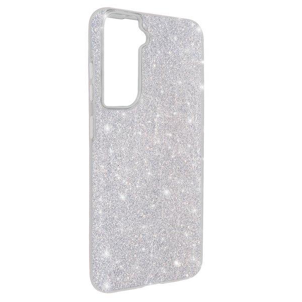 Avizar  Cover Paillette Galaxy S22 Argento 