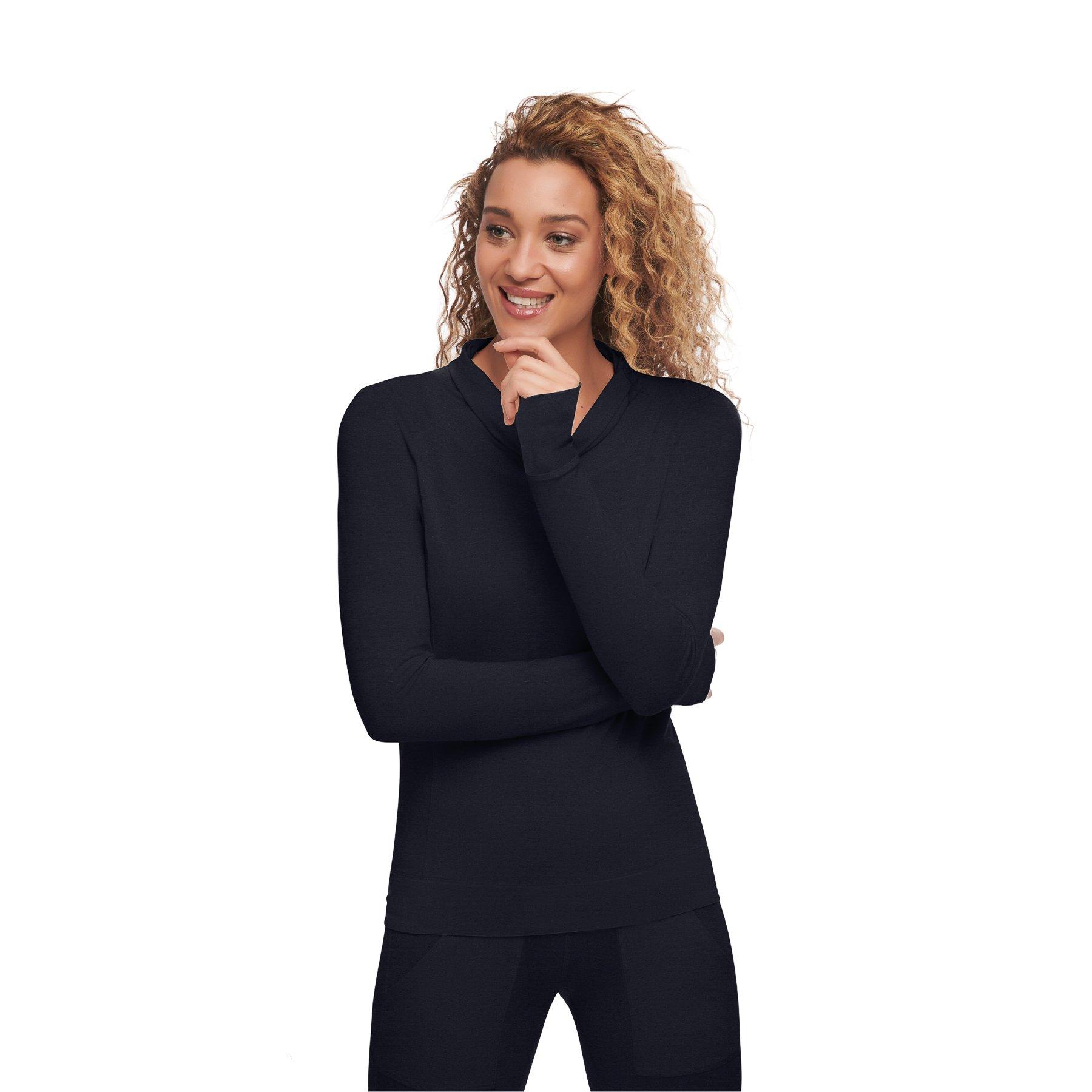 Image of Stay Warm Pyjama Langarm-shirt Nattwarm Damen Nachtblau XL