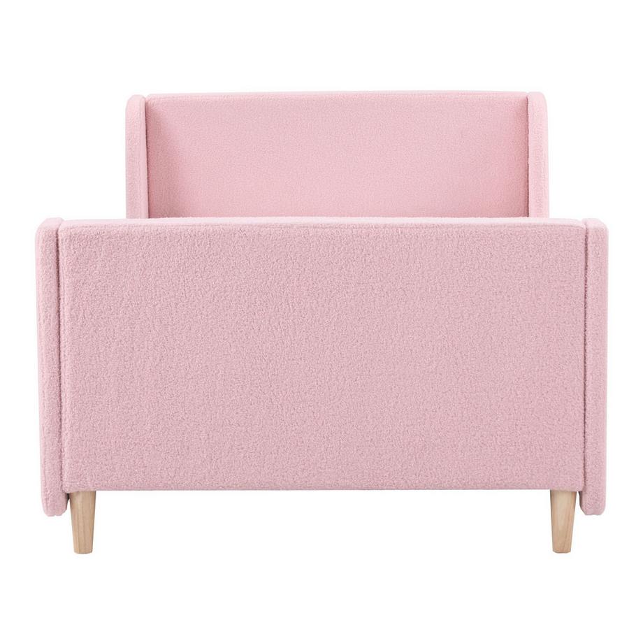 Beliani Lit d'enfant en Bouclé Moderne LAYE  