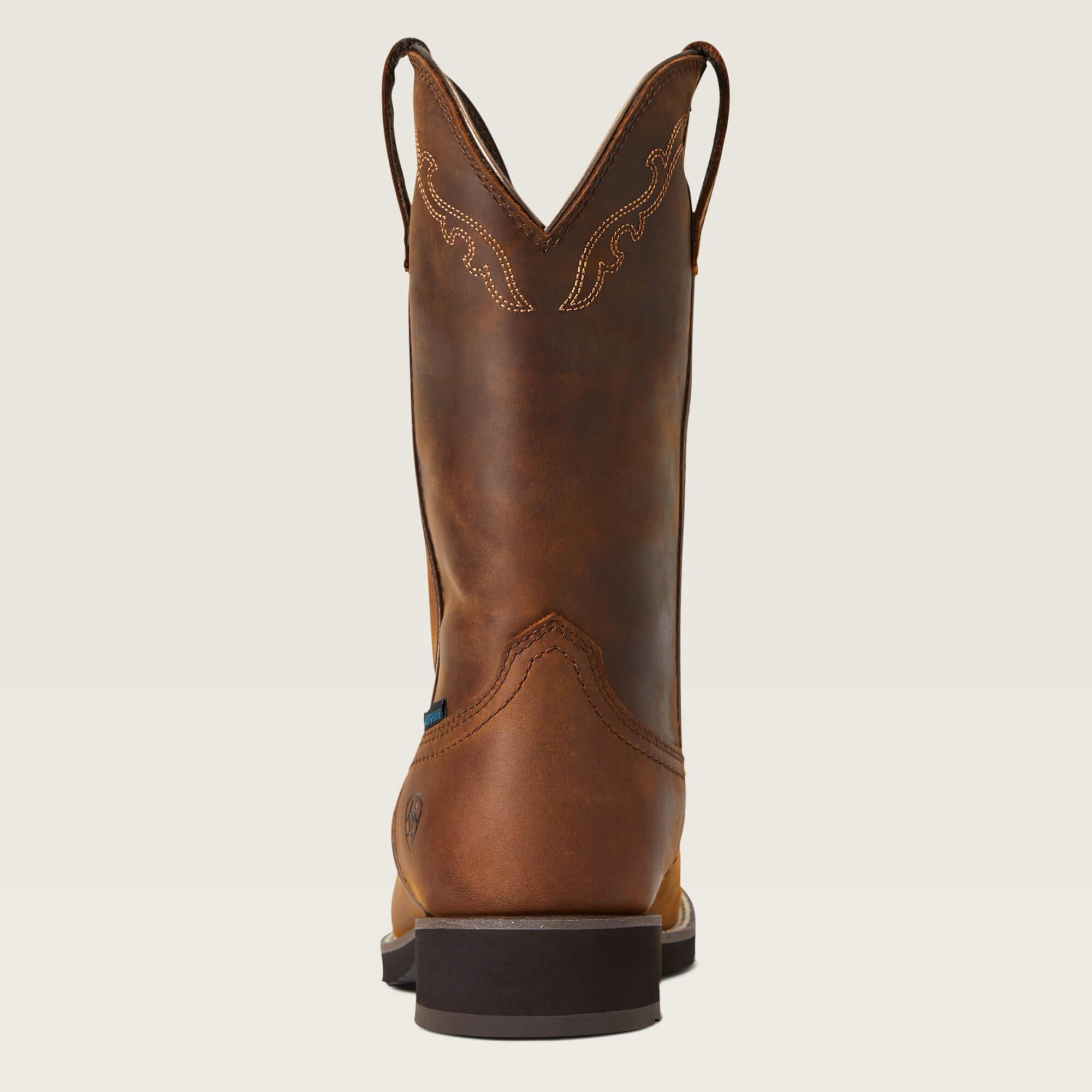 Ariat  stivali western da in pelle impermeabile delilah round toe h2o 