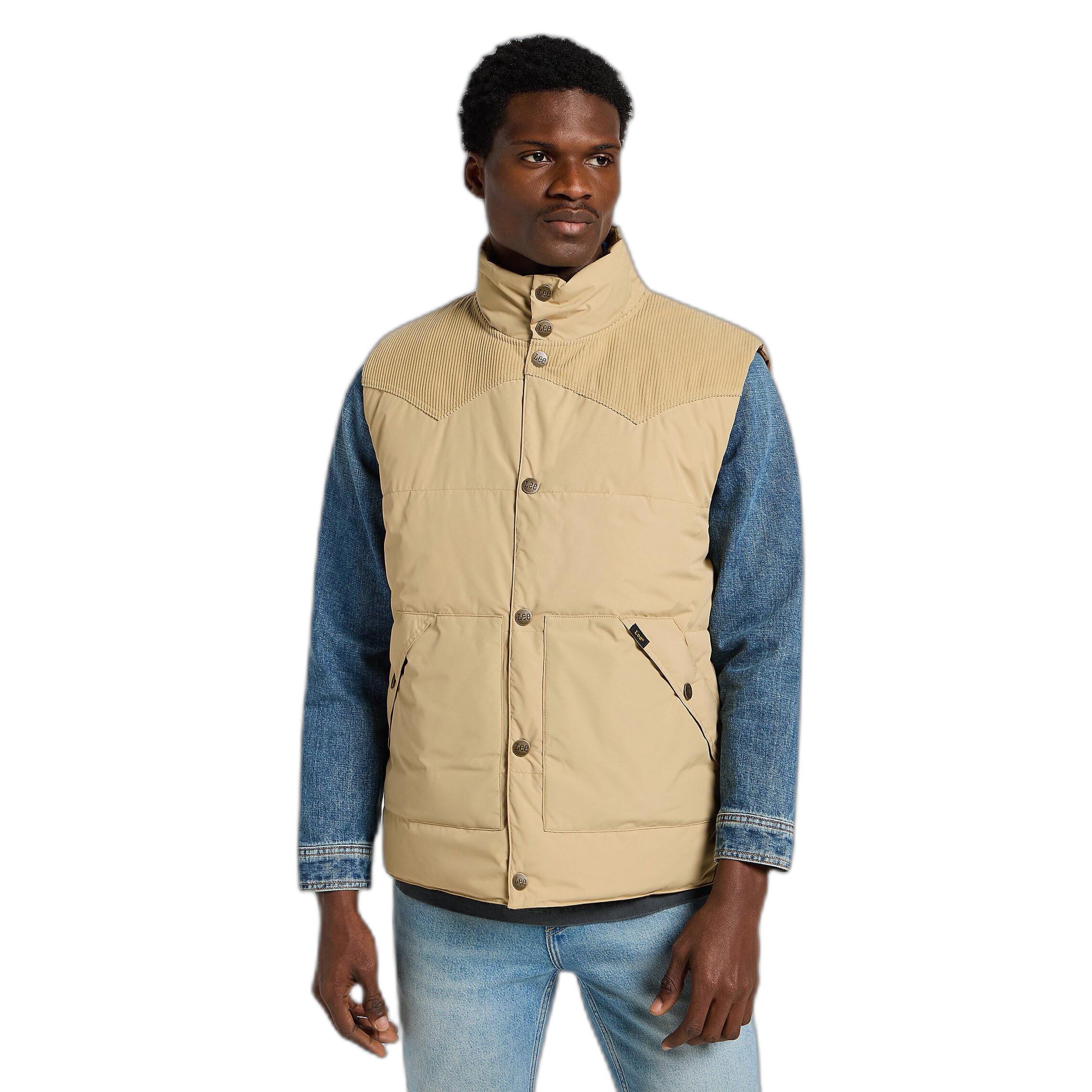 Lee  gilet doudoune puffer réversible western 