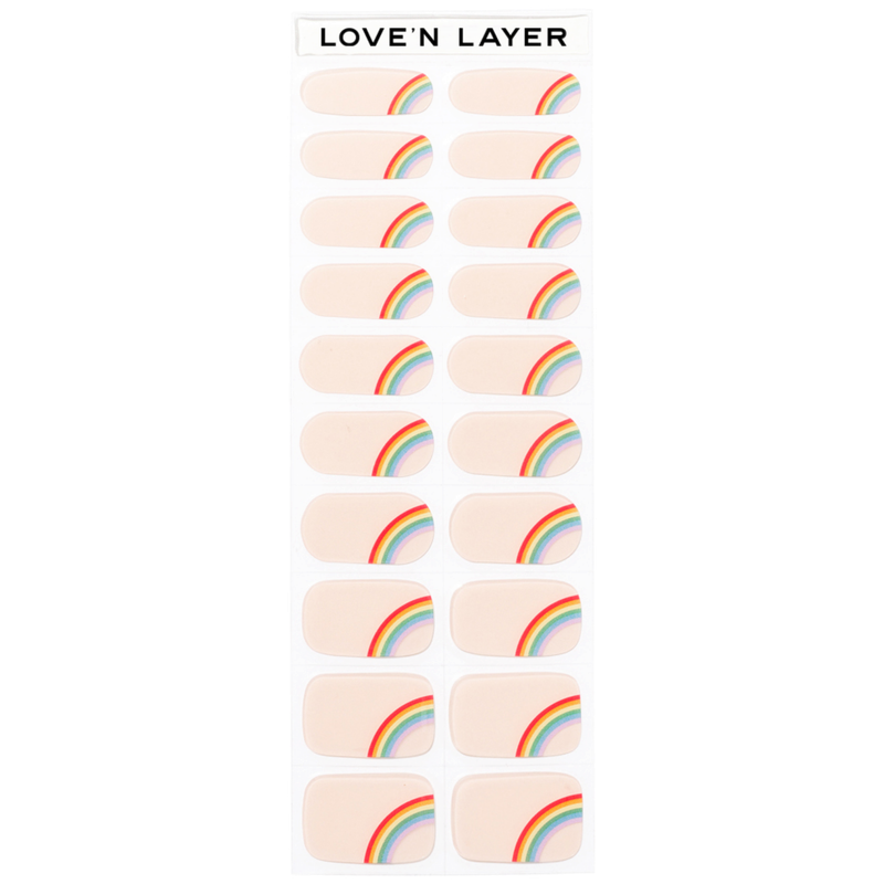 Lovenlayer  Autocollants pour ongles Proud Rainbow 