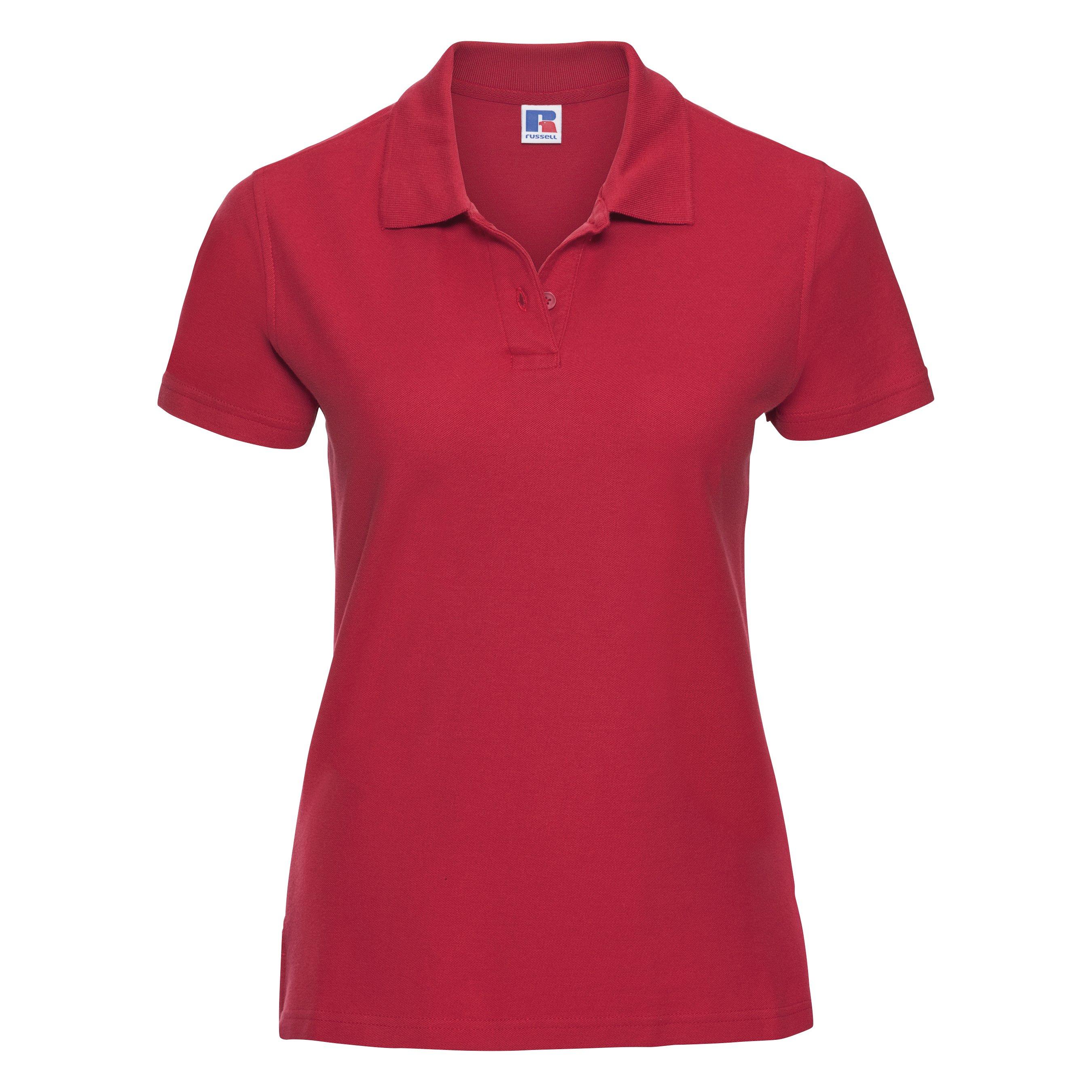 Image of Polo Shirt Europe Ultimate Klassik Kurzarm Damen Rot Bunt M