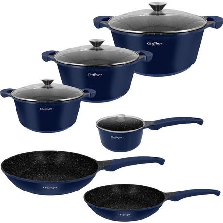 Cheffinger 10-teiliges Kochset mit Induktion  