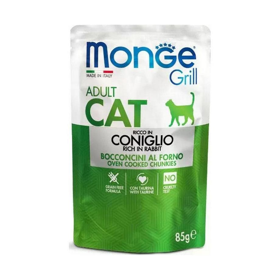 Monge  Grill Gatto Coniglio+Agnello 12x85g 