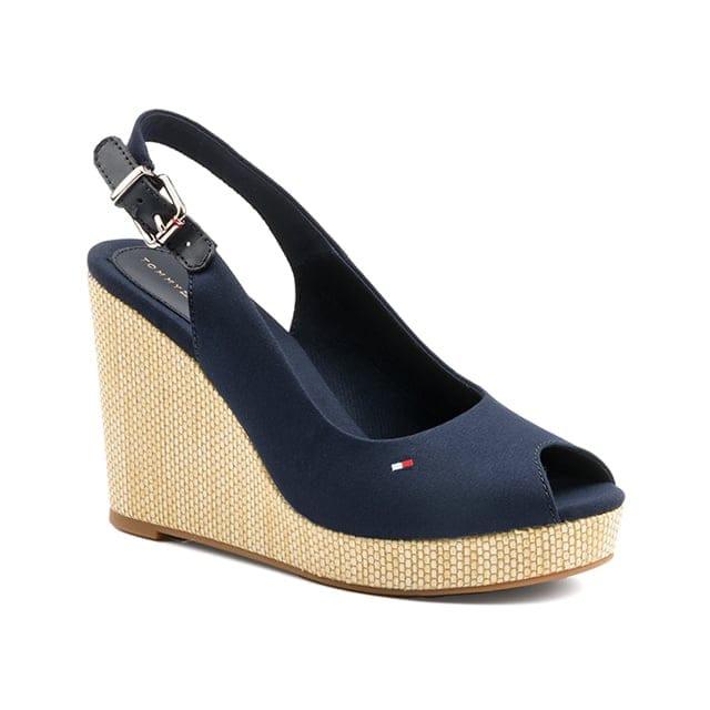 TOMMY HILFIGER  Iconic Elena sling back wedge-39 