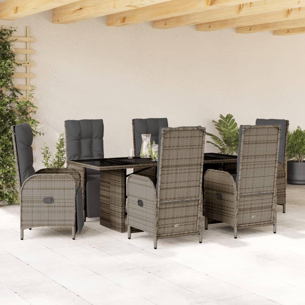 VidaXL set da pranzo da giardino Polirattan  