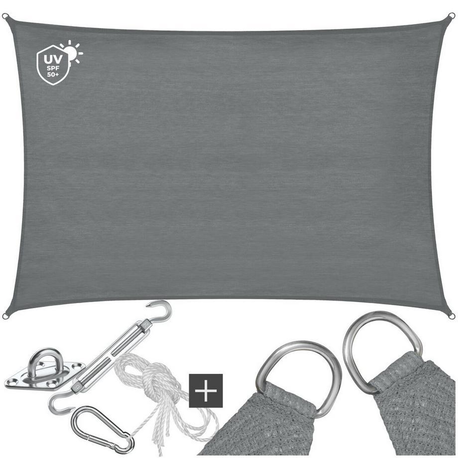 Voile d’ombrage SUNNY HDPE de 185 g/m² et protection UV à 87 %