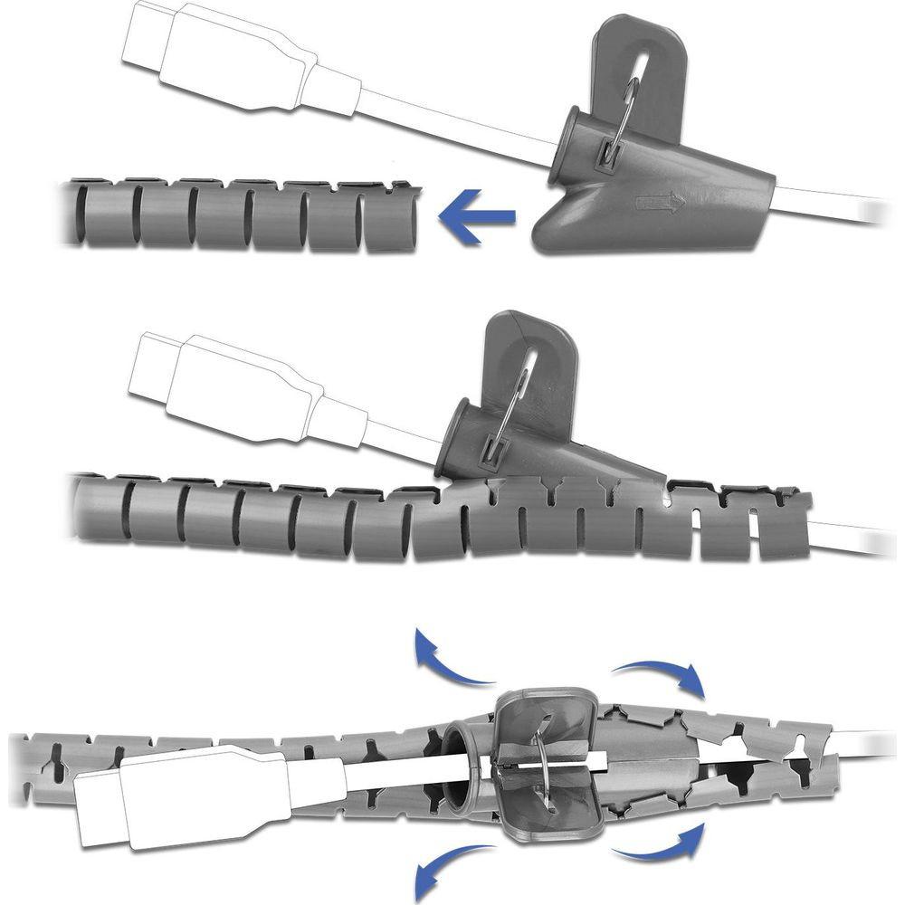 DeLock  Spiroschlauch mit Einziehwerkzeug 