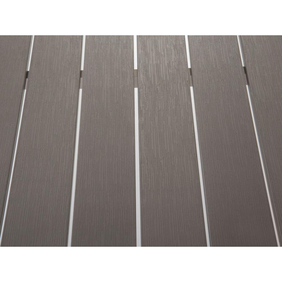 Beliani Set da pranzo per giardino con panche en Legno plastico Industriale NARDO  