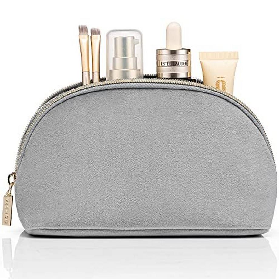 Only-bags.store  Große Kosmetiktasche Samt, Schminktasche Reise, Make Up Tasche Set 2 Stück, Beauty case 