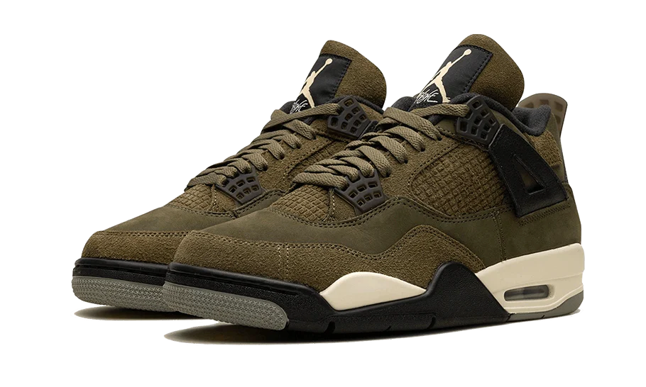 Image of Air Jordan 4 Retro Se Craft Medium Olive Damen Olivegrün 44