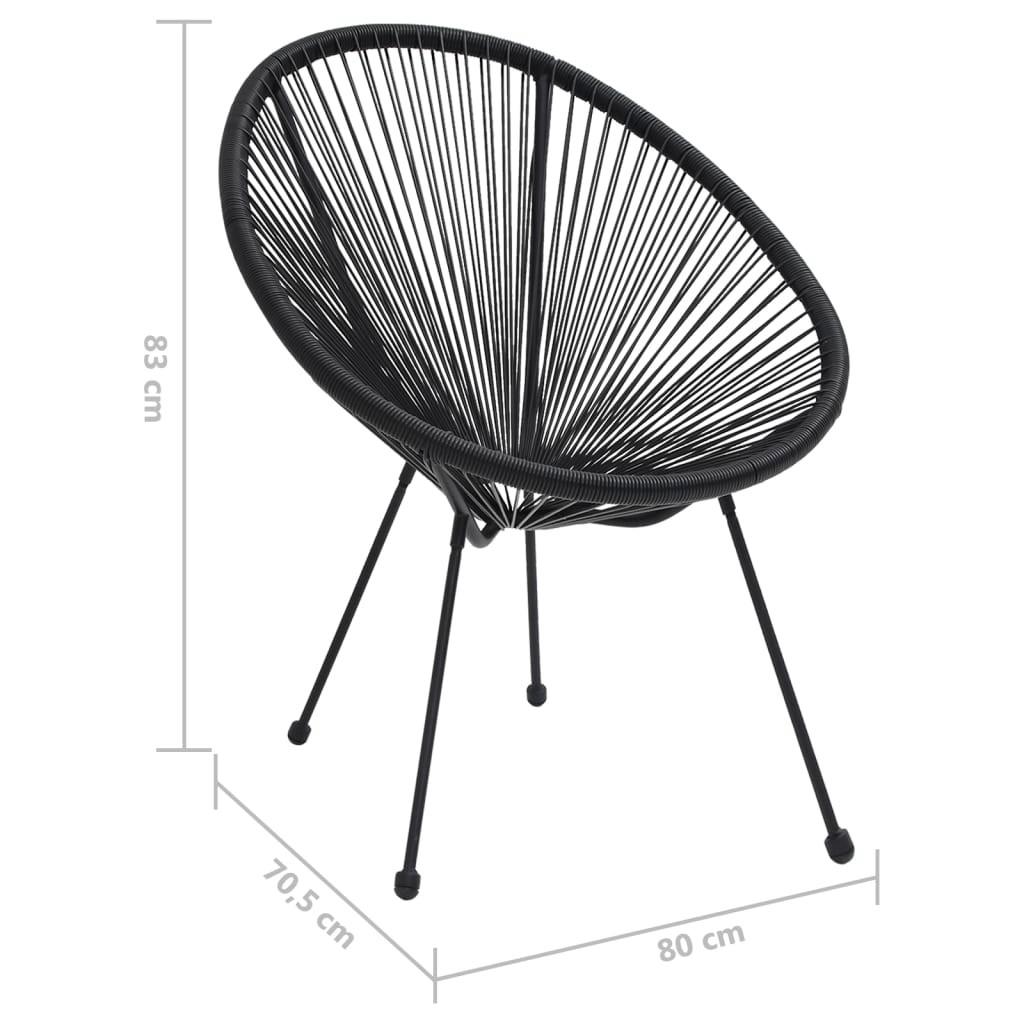 VidaXL Moon-stuhl rattan  