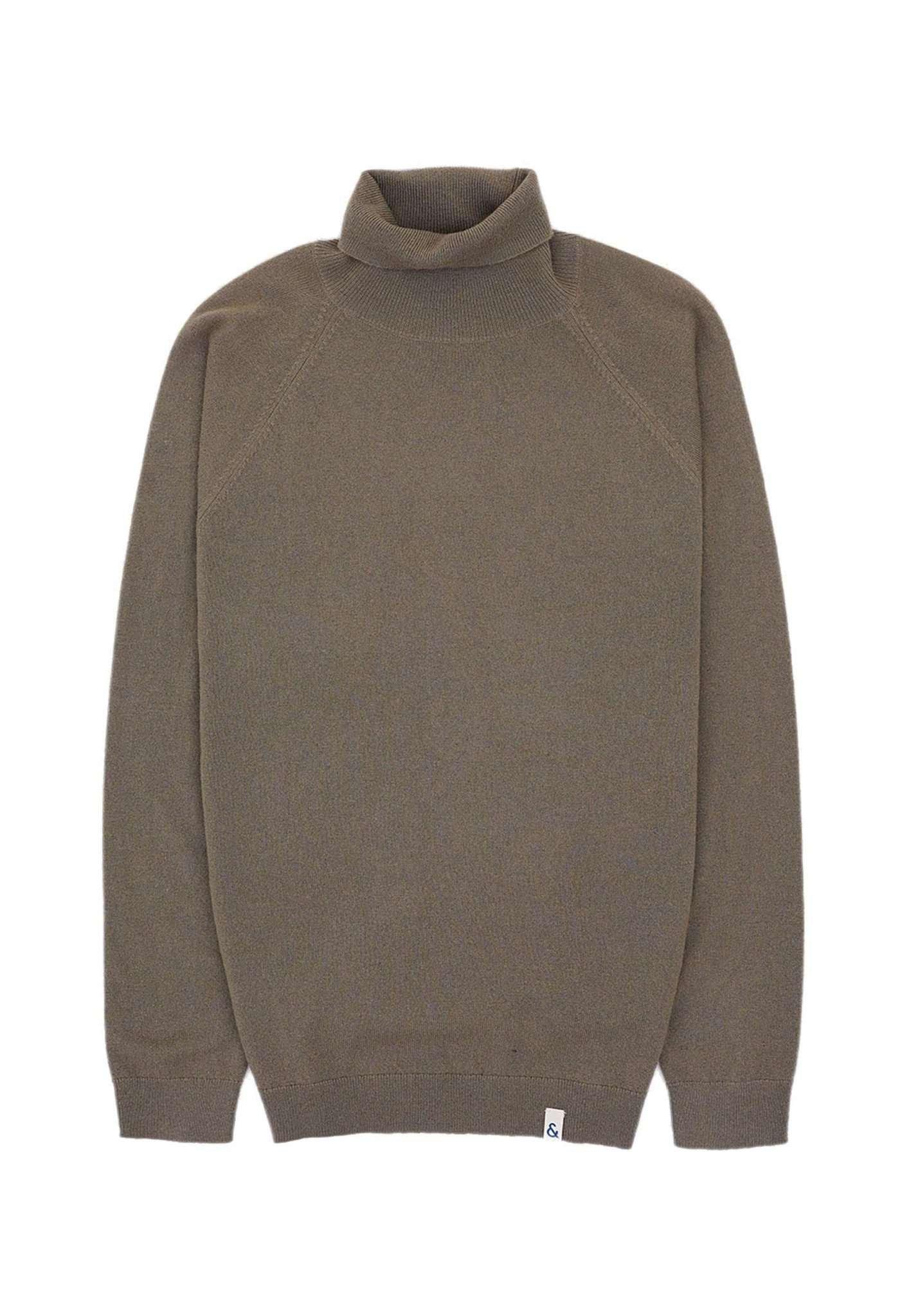 Image of Pullover Turtleneck-cashmere Herren Grün L