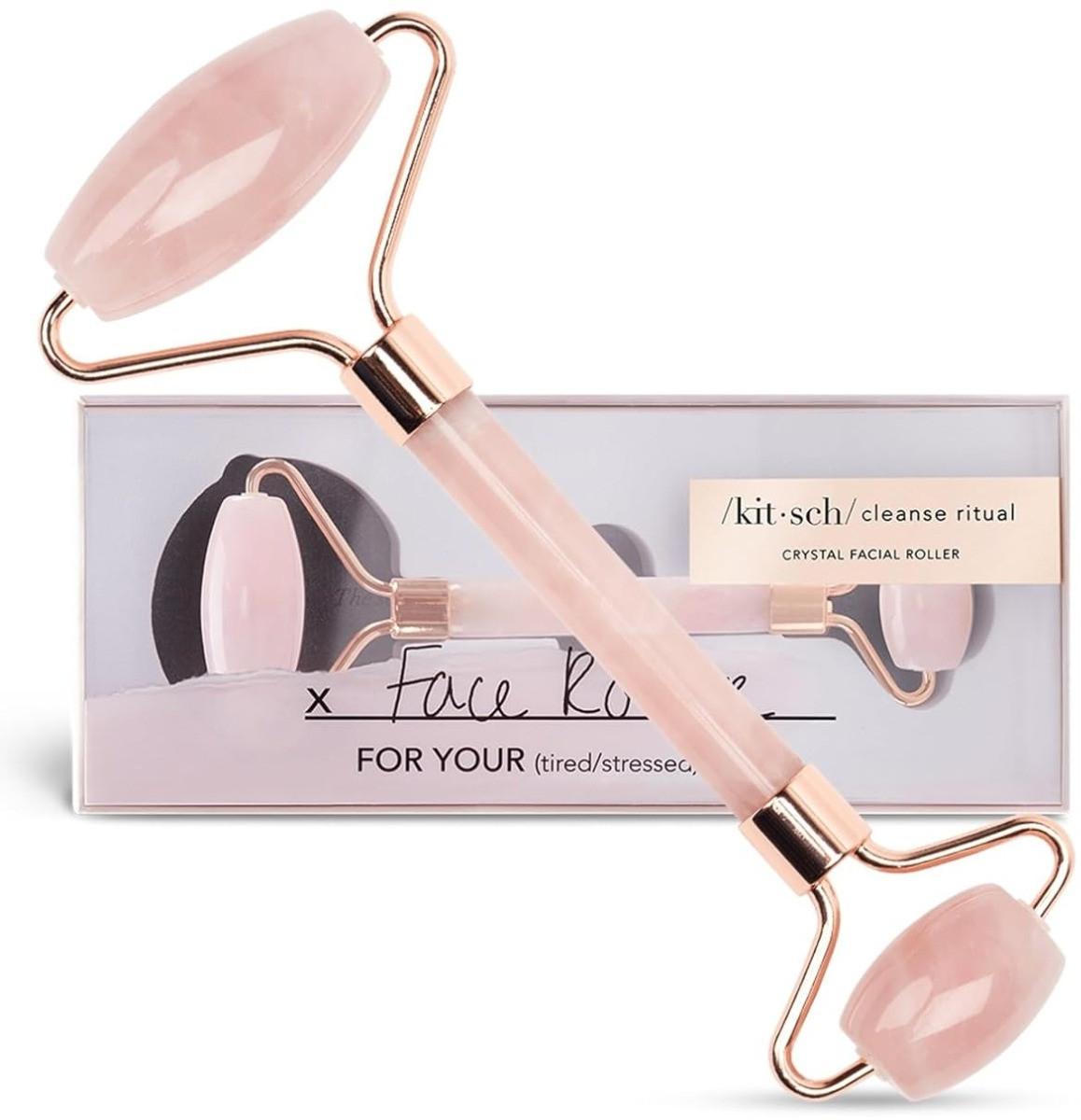 Kitsch  Rouleau pour le visage Quartz rose 