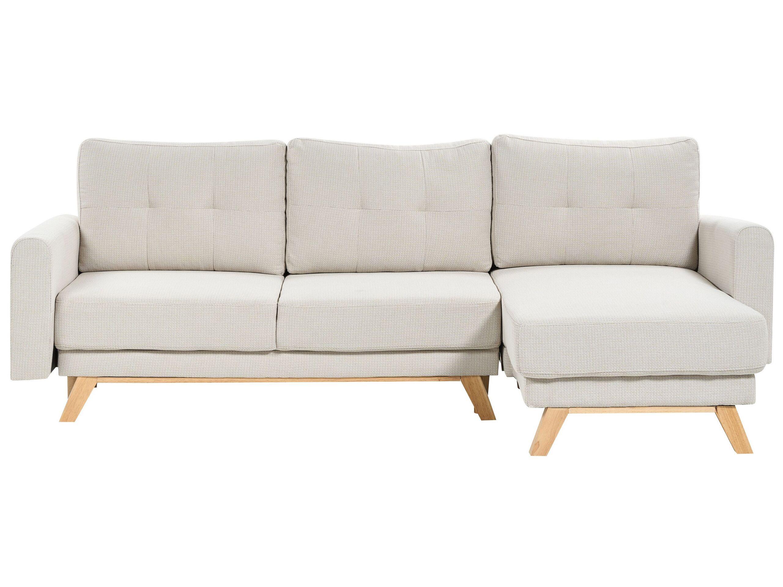 Beliani Ecksofa aus Polyester Skandinavisch SIRO  