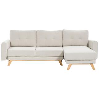 Beliani Ecksofa aus Polyester Skandinavisch SIRO  