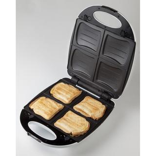 DOMO Sandwich-Toaster Antihaftbeschichtung Weiß  