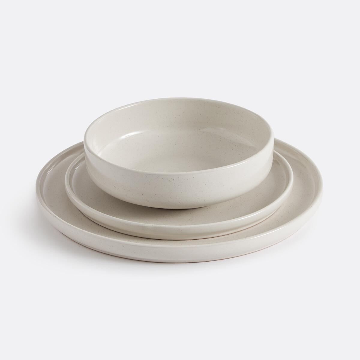 La Redoute Intérieurs Set von 6 Desserttellern aus gesprenkeltem Steingut  