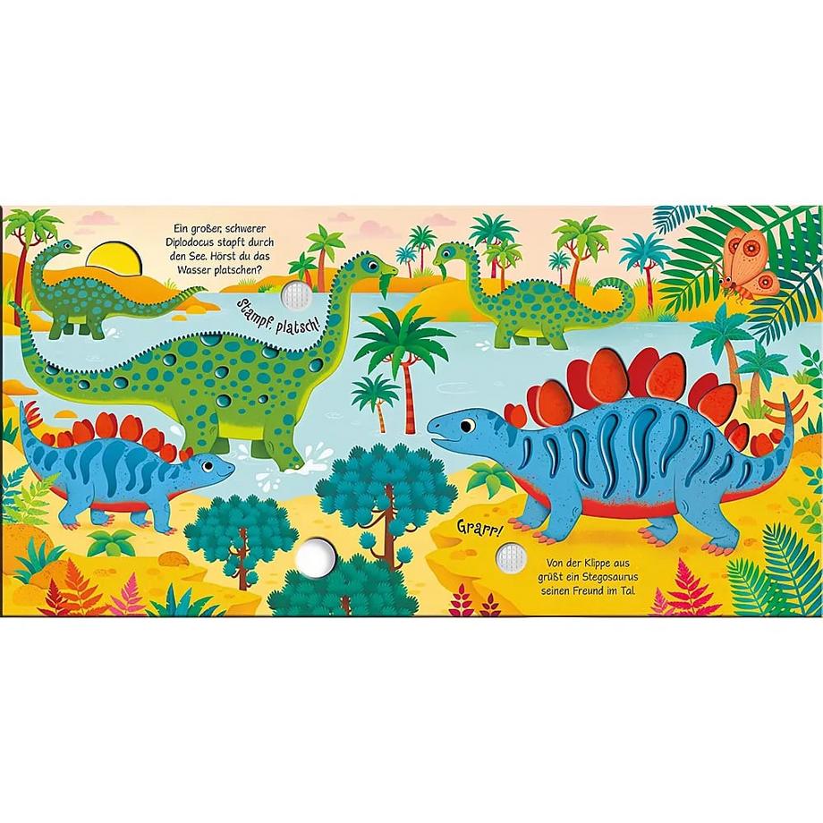 Klänge der Natur: Was hörst du bei den Dinos? Taplin, Sam; Iossa, Federica (Illustrationen) Gebundene Ausgabe 