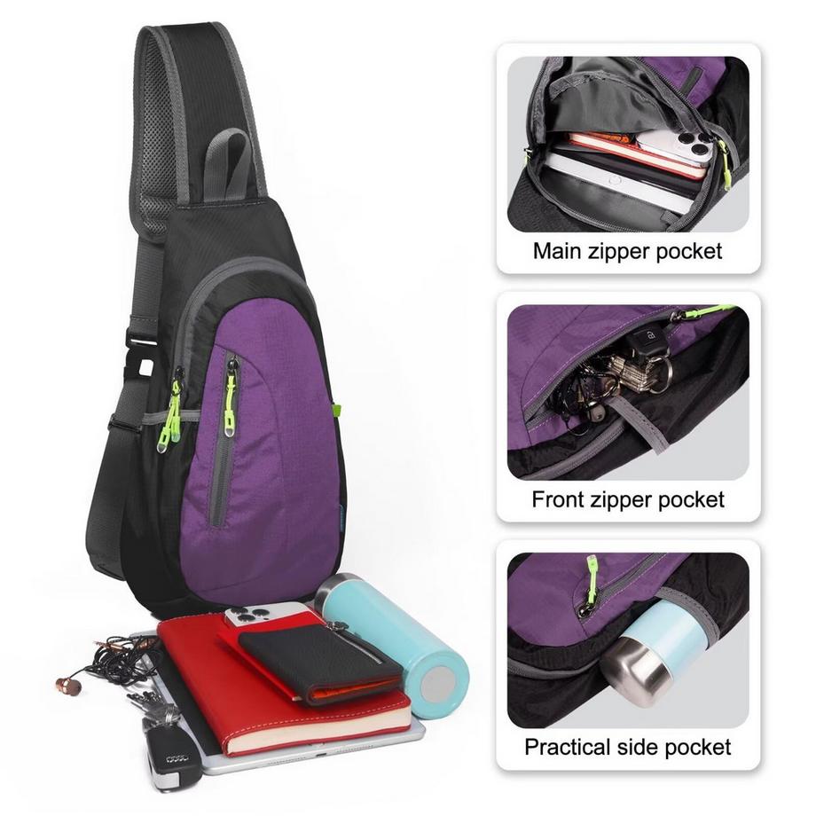 Only-bags.store Sac à bandoulière élégant avec 2 bandoulière large et chaîne détachable Sac pour téléphone portable  